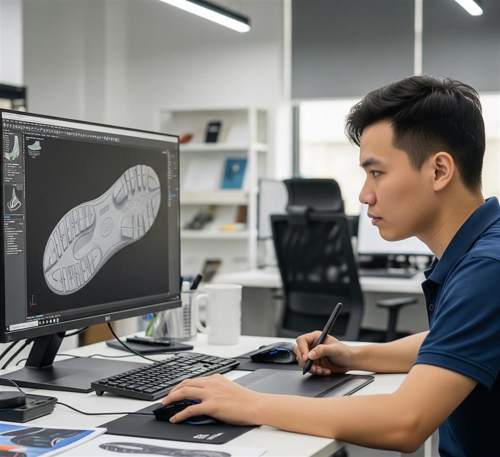 thiết kế khuôn đế giày